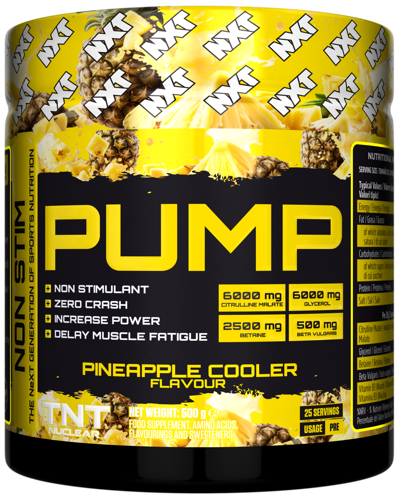 NXT Nutrition TNT Nuclear PUMP 500g Pineapple